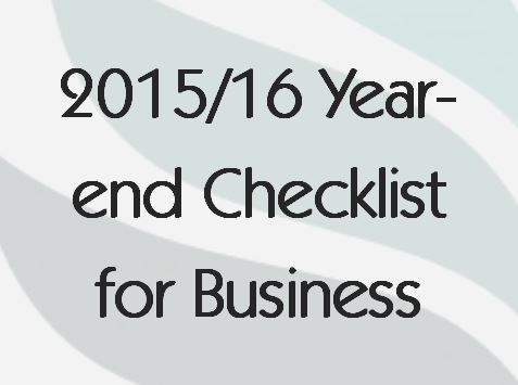 Read more about the article 2015/16 Year-end Checklist for Business