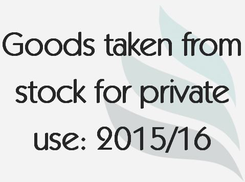Read more about the article Goods taken from stock for private use: 2015/16
