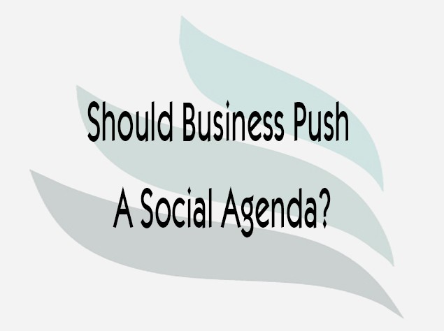 Read more about the article Should Business Push A Social Agenda?