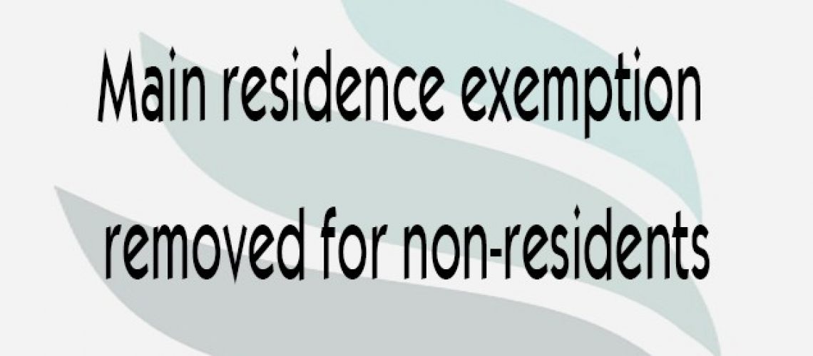 Main-residence-exemption-removed-for-non-residents